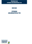 Vorschaubild Richtlinie Auslandsaufenthalt PhD